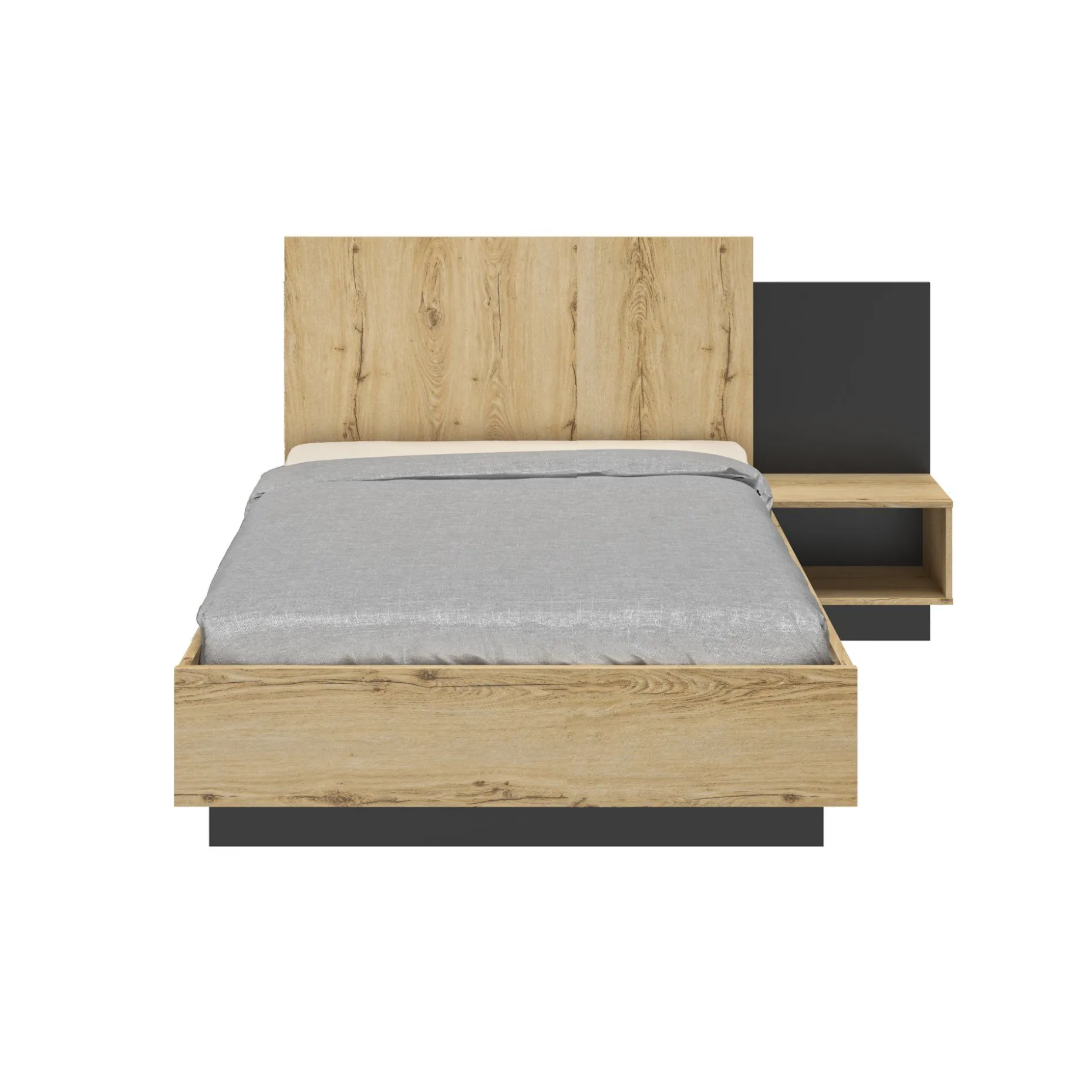Doppelbett Mimizan | 120 x 200 cm | Helvezia Oak Design