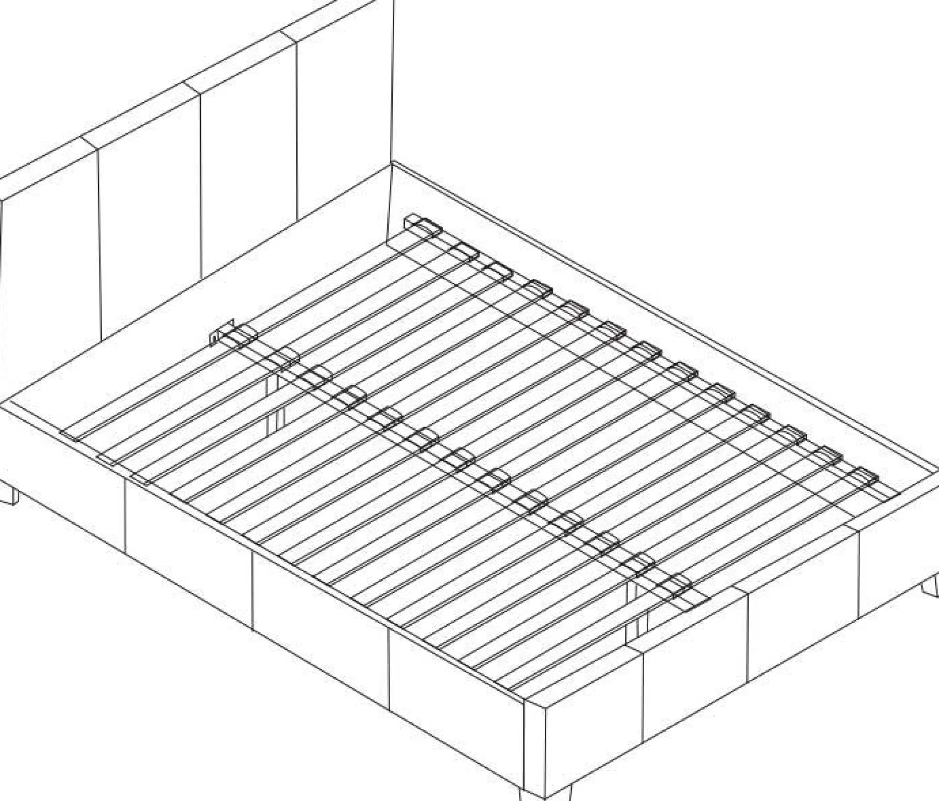 Doppelbett Miro 140x200 - braun