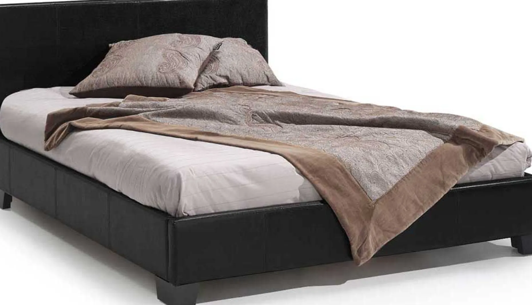 Doppelbett Miro 140x200 - schwarz