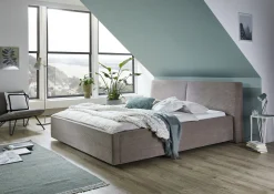 Doppelbett Mitoma | 160 x 200 cm | Design Taupe