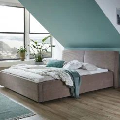 Doppelbett Mitoma | 160 x 200 cm | Design Taupe