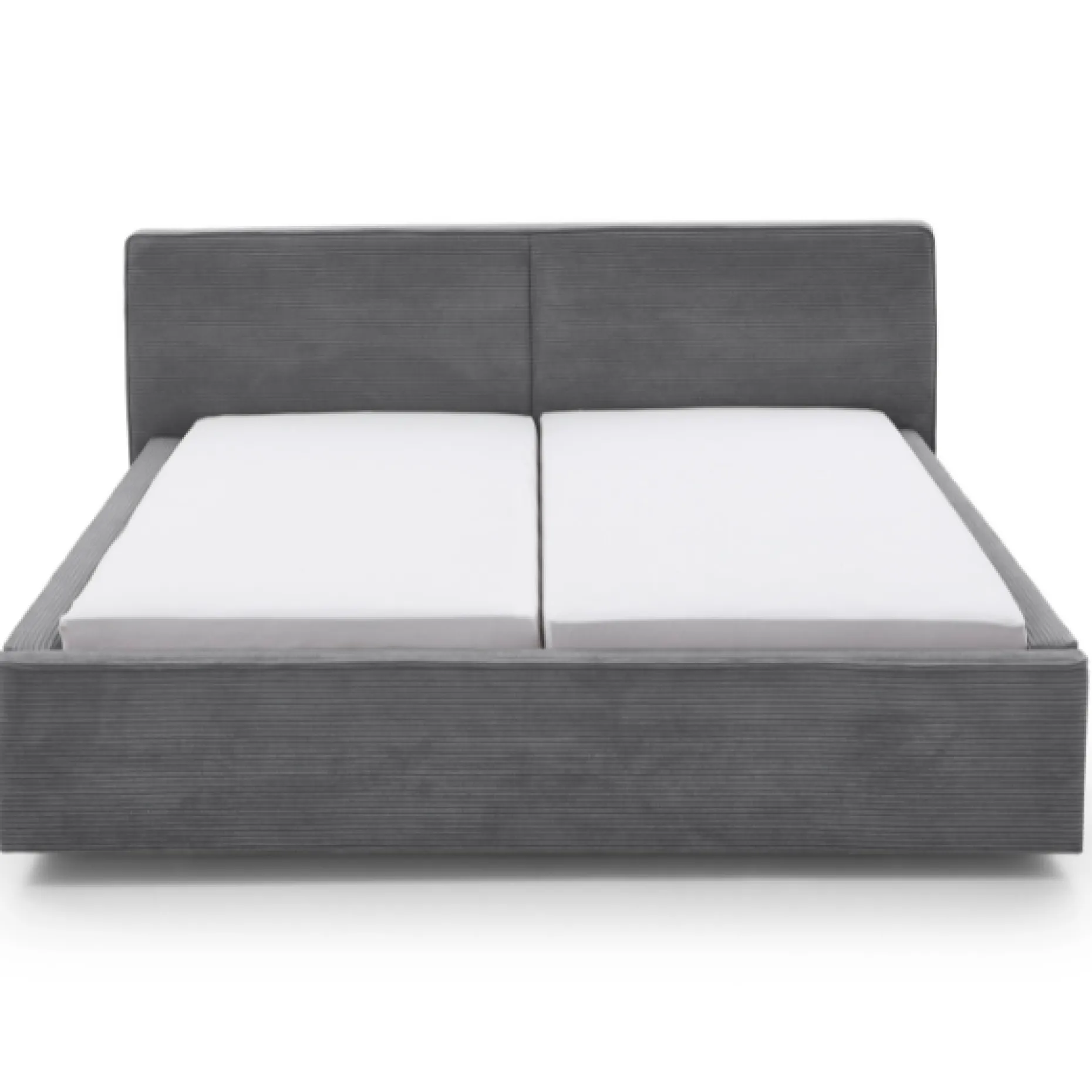 Doppelbett Mitoma | 160 x 200 cm | Design Grau