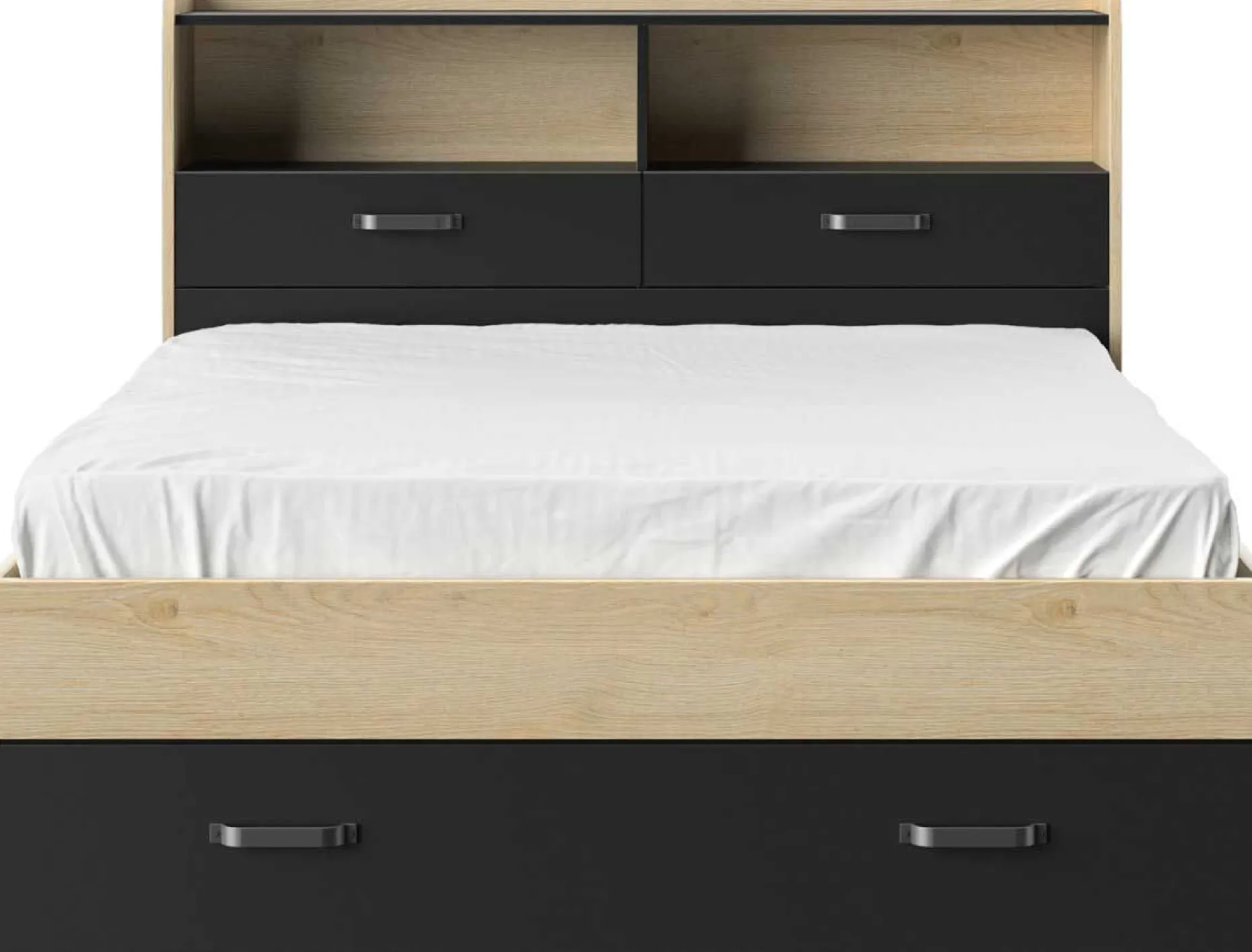 Doppelbett mit Schubladen Sabia | 140 x 190 | Design Châtaignier