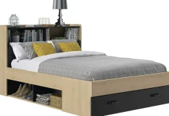 Doppelbett mit Schubladen Sabia | 140 x 190 | Design Châtaignier