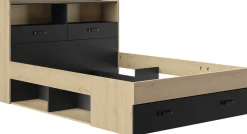 Doppelbett mit Schubladen Sabia | 140 x 190 | Design Châtaignier