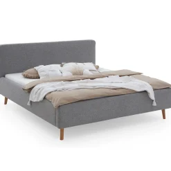 Doppelbett Nielsen | 160 x 200 cm | Grau