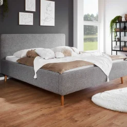 Doppelbett Nielsen | 180 x 200 cm | Grau
