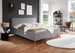 Doppelbett Nielsen | 180 x 200 cm | Grau
