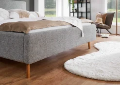 Doppelbett Nielsen | 180 x 200 cm | Grau