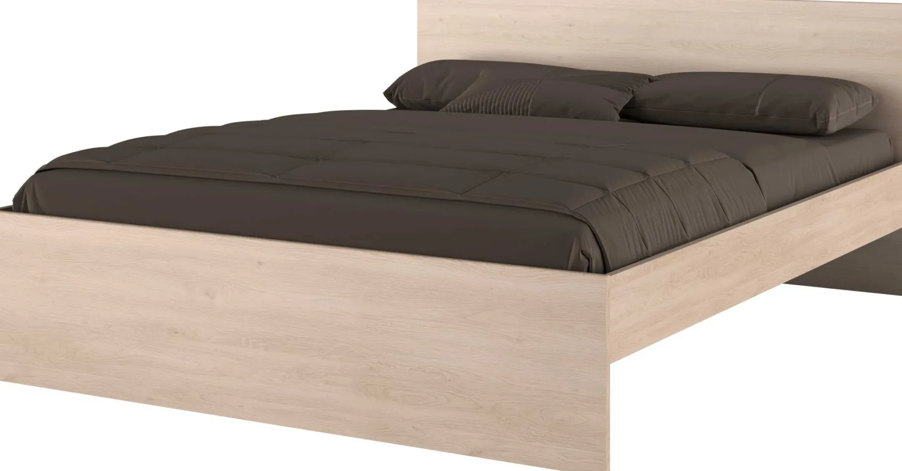 Doppelbett Ponte 160x200cm - Eiche Dekor