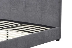 Doppelbett Romano - 140x200cm - mit Lattenrost - grau