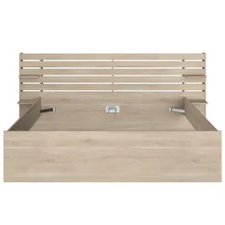 Doppelbett Tokio 180x200cm - Eiche Dekor / weiß