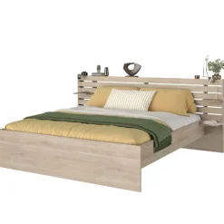 Doppelbett Tokio 180x200cm - Eiche Dekor / weiß