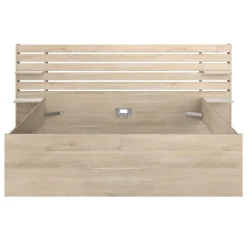Doppelbett Tokio 160x200cm-Eiche Dekor/Weiß