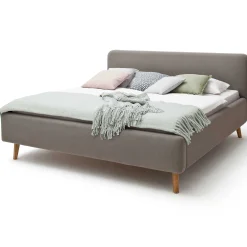 Doppelbett Tony 180x200cm mit Stauraum - taupe