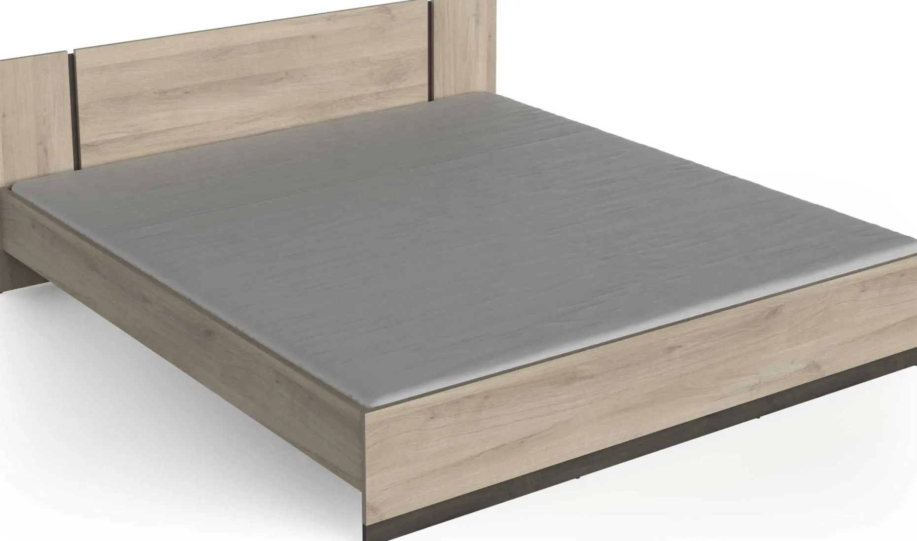 Doppelbett Watson | 188,3 x 204,3 x 71,7 cm | Braun