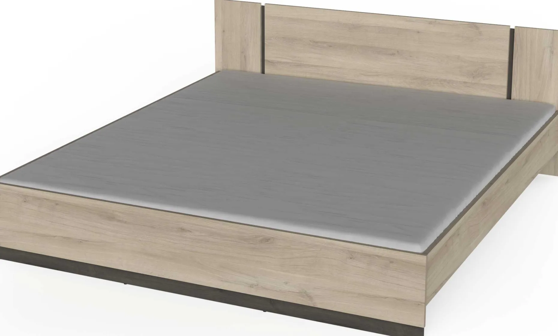 Doppelbett Watson | 188,3 x 204,3 x 71,7 cm | Braun