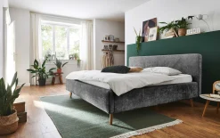 Doppelbett Younes 180x200cm - anthrazit