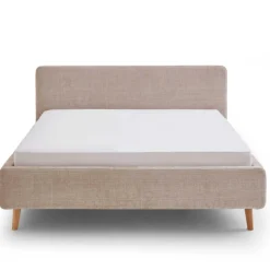 Doppelbett Younes 160x200cm mit Stauraum - beige