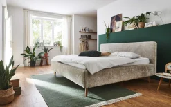 Doppelbett Younes 180x200cm mit Stauraum - beige
