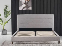 Doppelbett Zulema 140x200 - grau