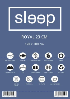 Doppelmatratze Royal 120x200x23cm - Taschenfederkern