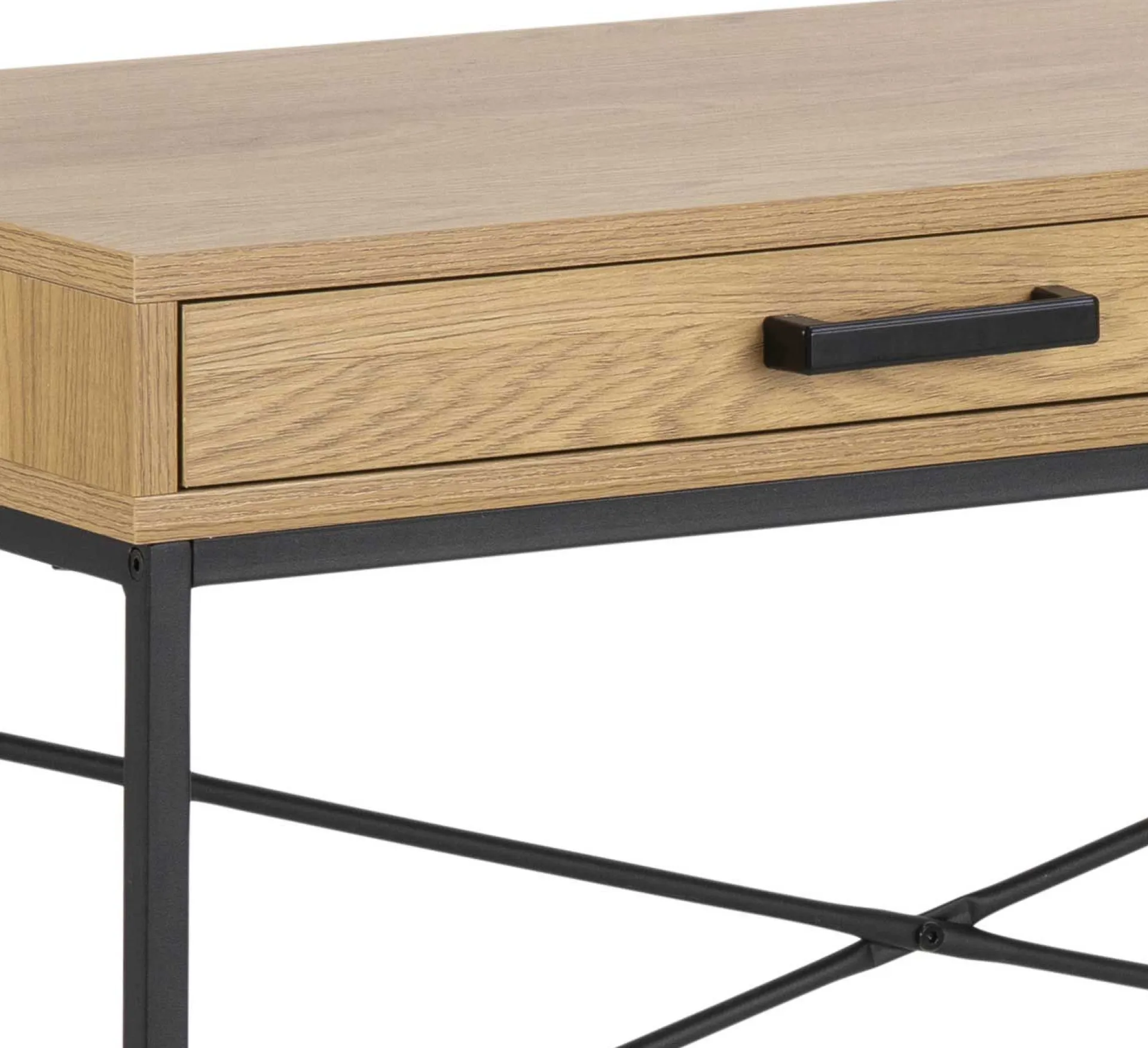 Emob Dover Schreibtisch 110cm - mit Ablageschublade - Wildeiche