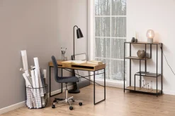 Emob Dover Schreibtisch 110cm - mit Ablageschublade - Wildeiche
