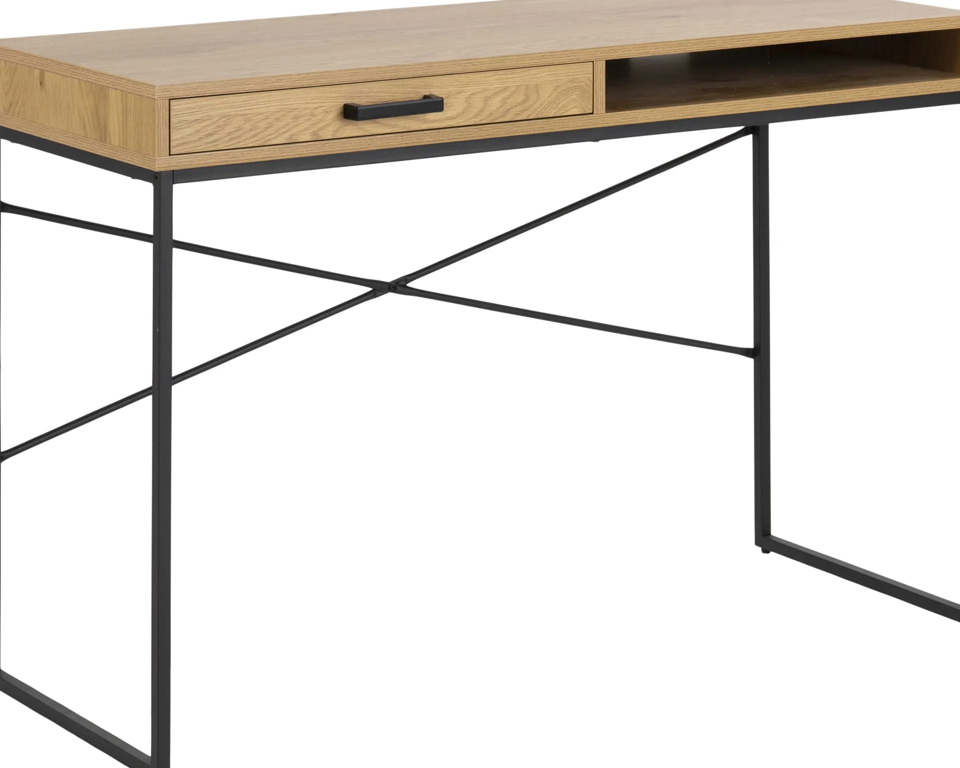 Emob Dover Schreibtisch 110cm - mit Ablageschublade - Wildeiche
