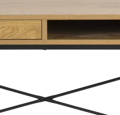 Emob Dover Schreibtisch 110cm - mit Ablageschublade - Wildeiche
