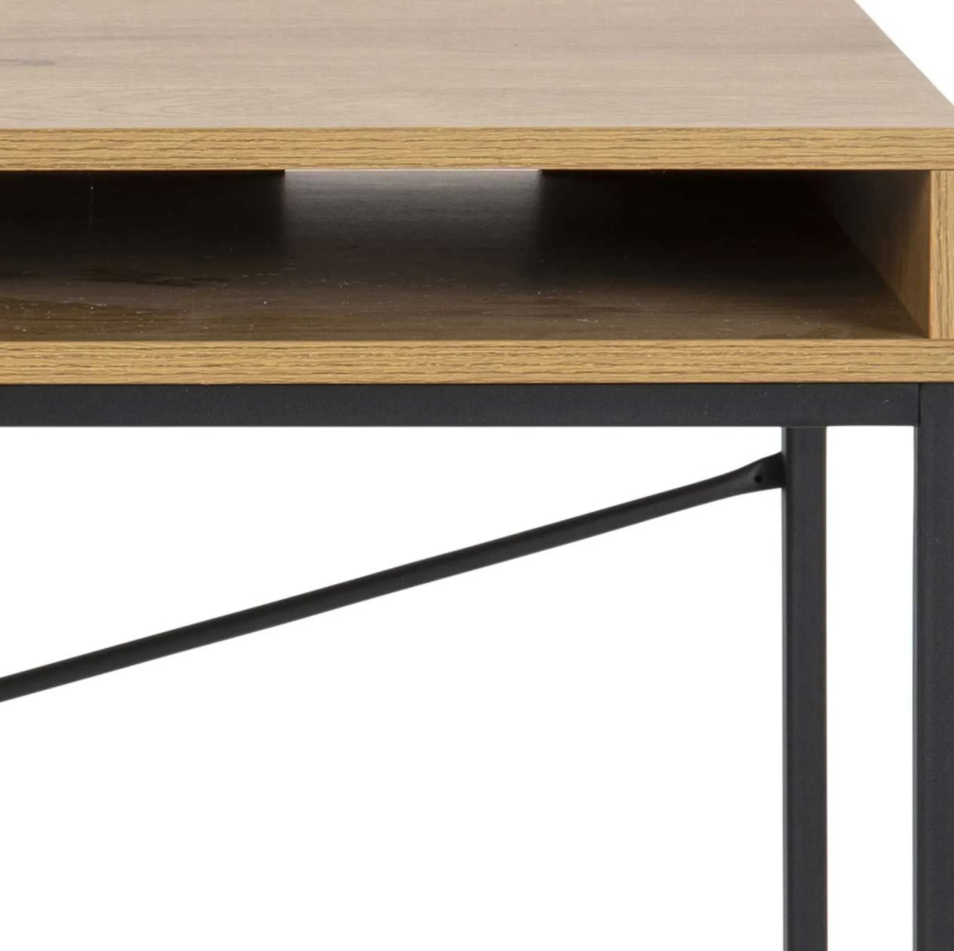 Emob Dover Schreibtisch 110cm - mit Ablageschublade - Wildeiche