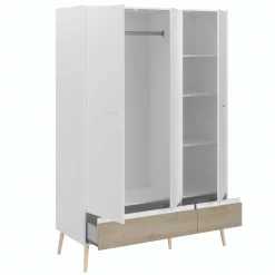Dresser Hardy 135cm mit 3 Tren - Molke/Eiche