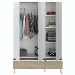 Dresser Hardy 135cm mit 3 Tren - Molke/Eiche
