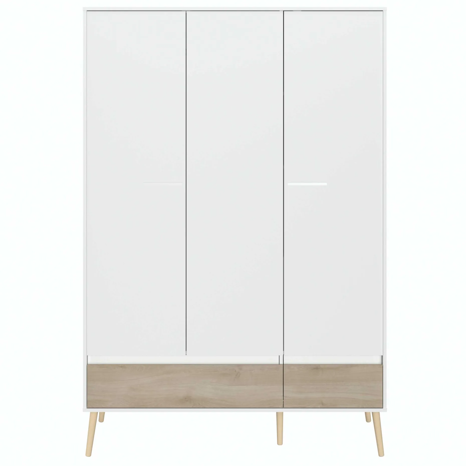 Dresser Hardy 135cm mit 3 Tren - Molke/Eiche