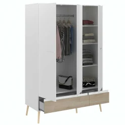 Dresser Hardy 135cm mit 3 Tren - Molke/Eiche