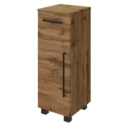 Held DusanBadezimmer : Säulenschrank, Spiegelschrank, Waschtischunterschrank, Hängeschränke - wotan oak
