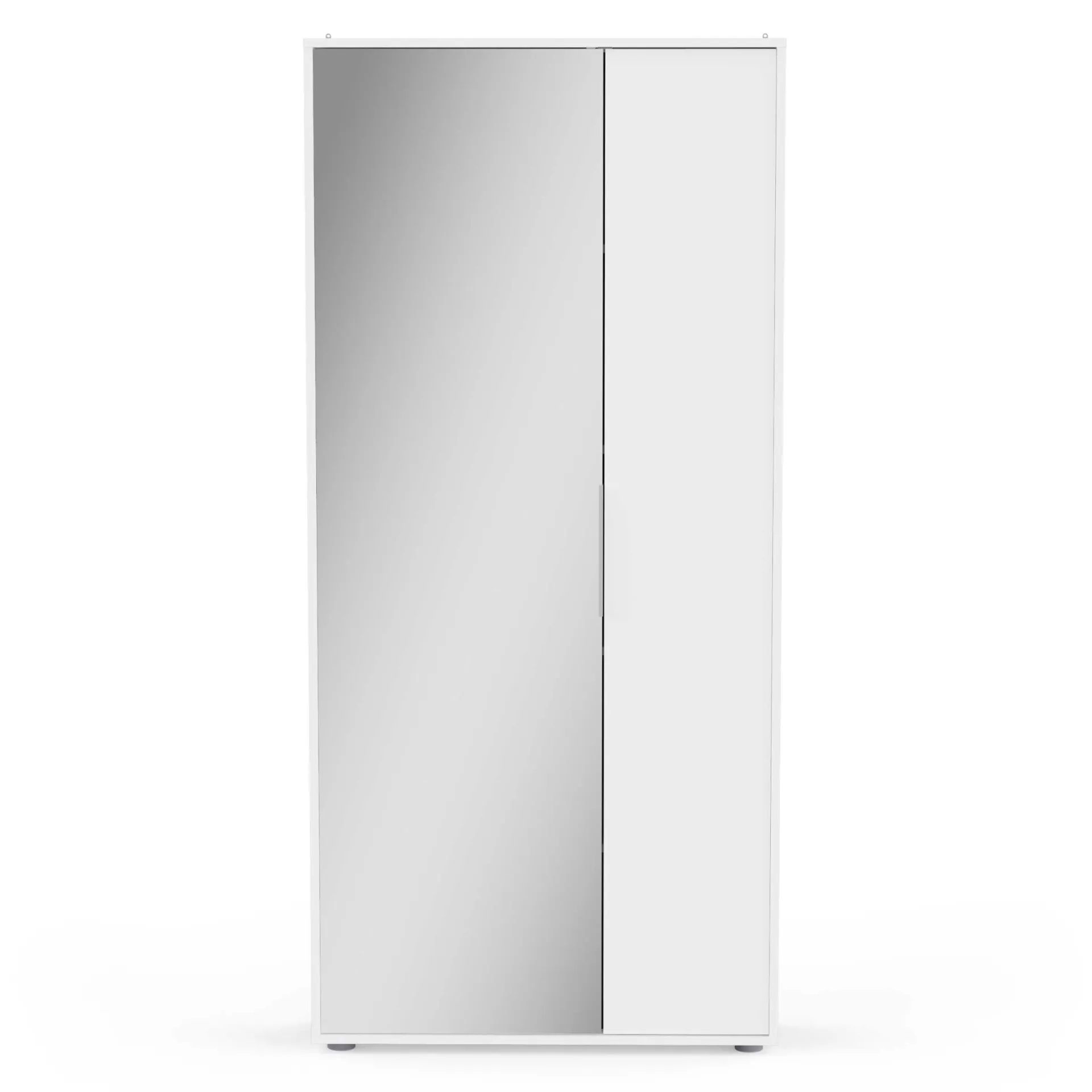 CBA Ebony Schuhschrank 83x24x178cm - mit Spiegel -