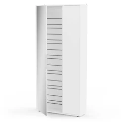 CBA Ebony Schuhschrank 83x24x178cm - mit Spiegel -