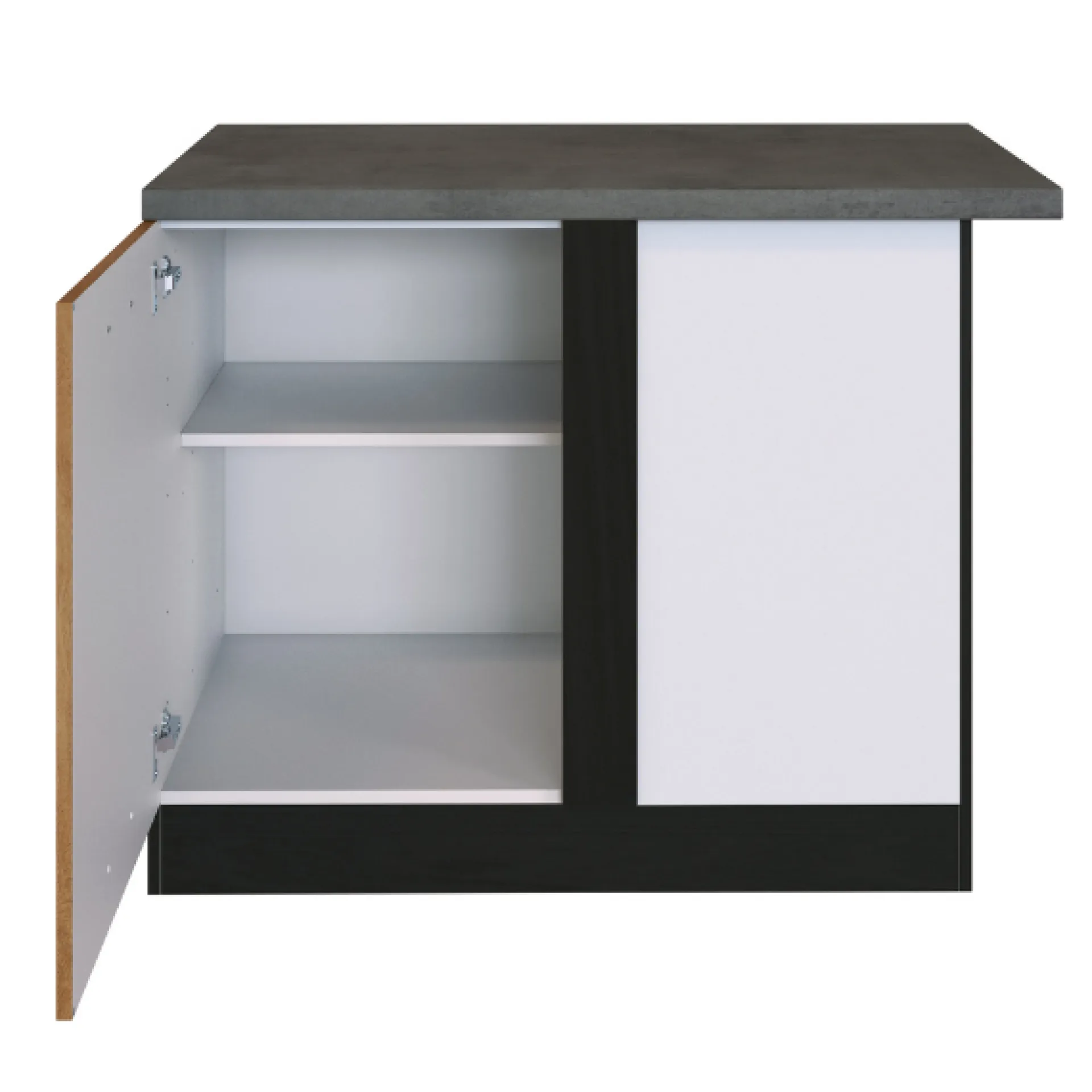 Held Eckkleiderschrank Sorrella 110cm 1 Tür - Eiche/Graphit