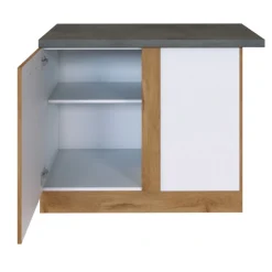 Held Eckkleiderschrank Sorrella 110cm 1 Tür - Eiche/Beton