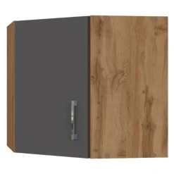 Eckschrank Sorrella 60cm 1 Tür - Anthrazit/Eiche