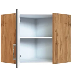 Eckschrank Sorrella 60cm 1 Tür - Anthrazit/Eiche