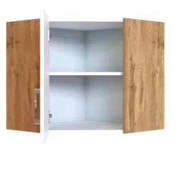 Eckschrank Sorrella 60cm 1 Tür - weiß/Eiche