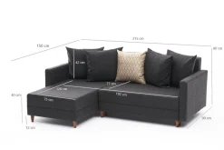 Emob Ecksofa Balcab Home | 215 x 150 x 80 cm |