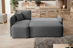 Emob Ecksofa Henrichs | 206 x 150 x 89 cm | Dunkel