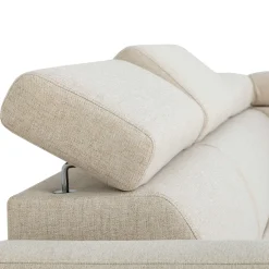 PGS Ecksofa Kelio links - verstellbare Kopfstütze - r Stoff