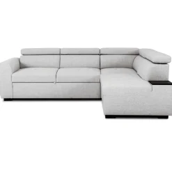 PGS Ecksofa Kelio rechts - verstellbare Kopfstütze - er Stoff