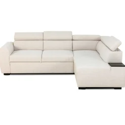 PGS Ecksofa Kelio rechts - verstellbare Kopfstütze - r Stoff