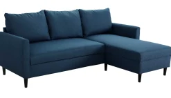 PGS Ecksofa Tweety rechts - 192x137x82cm - Stoff navy