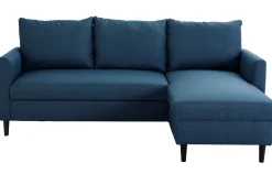 PGS Ecksofa Tweety rechts - 192x137x82cm - Stoff navy